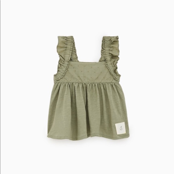 Zara Other - Zara Mini Ruffles Texture Top